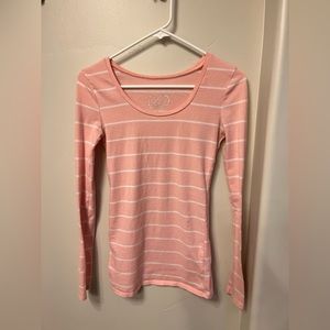 Light pink with white stripes